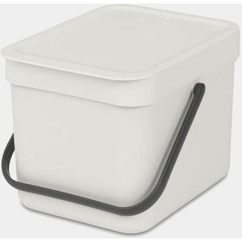 Brabantia Sort & Go мусорное ведро 213267, 6л, 0,6кг, 18,1x24,5x20см, открытая крышка, ручка, настенное крепление (213267)