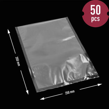 Browin 320634, vakuuma maisiņi 25x35cm, 50gab, gofrēti, PA/PE, 100/80µ, -20°C līdz +100°C (320634)