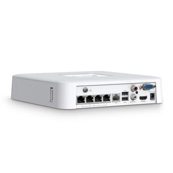 Tp-Link VIGI NVR1104H-4P сетевой видеорегистратор, 4 кан., 4K HDMI, 4x PoE+ 53W, H.265+, 80Mbps (VIGINVR1104H-4P)