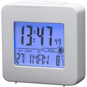 Denver Цифровые будильники 111131200040, 82 мм, 25 мм, 81 мм, 122 г, Белый, LCD, Синий, Да, Да, Да, Да, 2, AAA, 1 (111131200040)
