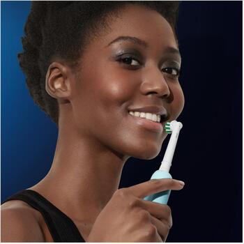 Oral-B электрическая зубная щетка Pro1 Duo Blue Black, 2 насадки, 3 режима, аккумуляторная, для взрослых, синий/черный (Pro1 Duo Blue Black)