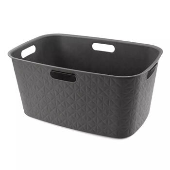 Curver Veļas grozs 0800572Z68, 45L, 57x37x27cm, plastmasa, tumši pelēks (0800572Z68)