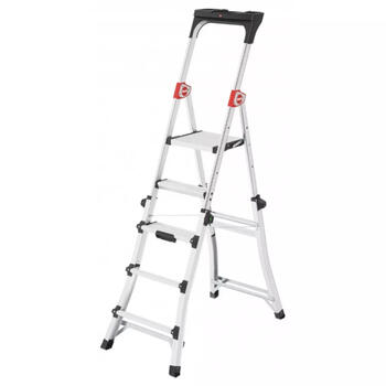 Hailo TopLine TL100 038450100, teleskopiskās kāpnes, 3-5 pakāpieni, 309cm, 150kg, alumīnijs (038450100)