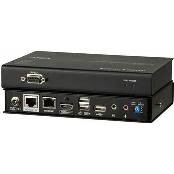 Aten CE820-ATA-G KVM удлинитель передатчик и приемник, HDMI, HDBaseT2.0, 150м, 4xUSB 2.0, 4096x2160, металл (CE820-ATA-G)