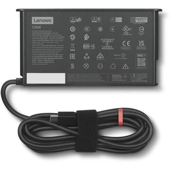 Lenovo ThinkPad адаптер питания 4X21H27804, 135 Вт, USB-C, 5/9/15/20 В, 1 x 24 pin USB-C (4X21H27804)