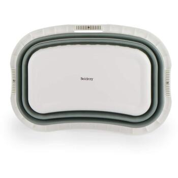 Beldray Складная корзина для белья LA072979GRNFEU7, 37L, Зеленая, 66x44x24cm, двойная ручка, складной дизайн (LA072979GRNFEU7)