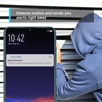 Tp-Link Wi-Fi камера наблюдения TAPO C200, 1080p, 360° горизонтально, 114° вертикально, ночное видение 30 ft, обнаружение движения (TAPOC200)