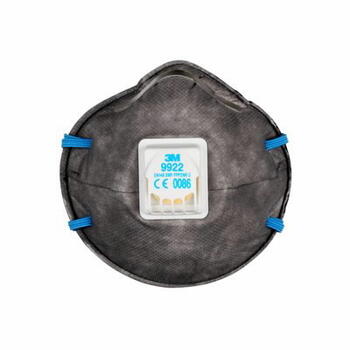 3M Respirators ar vārstu 9922 T9922, 0.03kg, 100 gab. iepakojumā (T9922)
