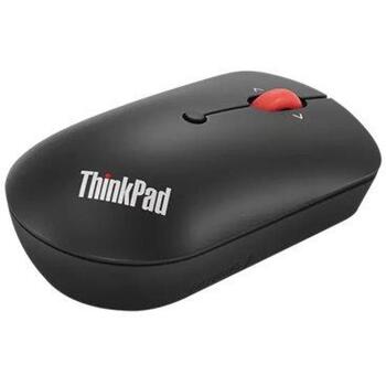 Lenovo ThinkPad USB-C bezvadu kompakta pele 4Y51D20848, 2.4 GHz, 4 pogas, 2400 dpi, optiskā sensoru, ambidextrous dizains (4Y51D20848)