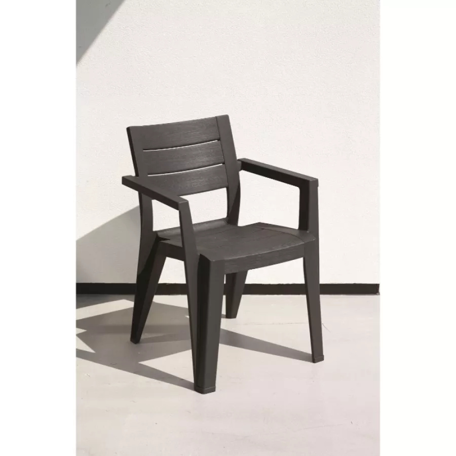 Keter Садовый стул Julie 29209497939, 61.5x58.5x79см, 2.8кг, штабелируемый, атмосферостойкий (29209497939)