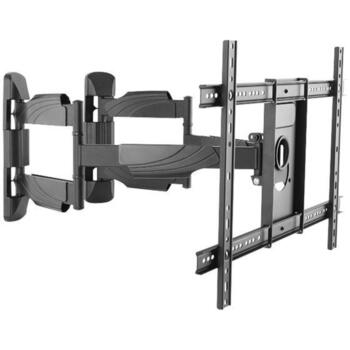 Logilink BP0047 televizora stūra sienas stiprinājums, 37-70 collas, 45 kg, VESA 600x400 mm, noliece -8/+5°, pagrieziens -90/+90° (BP0047)