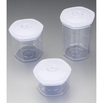 Gastroback вакуумных контейнеров набор 46110, 3 шт., 2л, 1.4л, 0.7л, прозрачный, пластик, герметичное хранение (46110)
