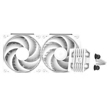 Zalman ALPHA2 SE A24 WHITE, 240mm, 2x120mm, 800-2000 RPM, ARGB, PWM, Intel LGA 1851/1700/1200/115X, AMD AM5/AM4, 320W TDP (ALPHA2 SE A24 WHITE)
