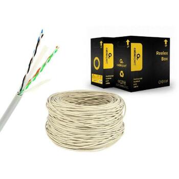 Gembird КАБЕЛЬ CAT6 UTP 305м серый, UPC-6004SE-L, 305м, CAT 6, UTP, CCA проводники (UPC-6004SE-L)