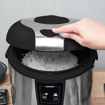 Gastroback Рисоварка 42507S, 3л, 410–468Вт, автоматическое отключение, поддержание тепла, нержавеющая сталь (42507S)