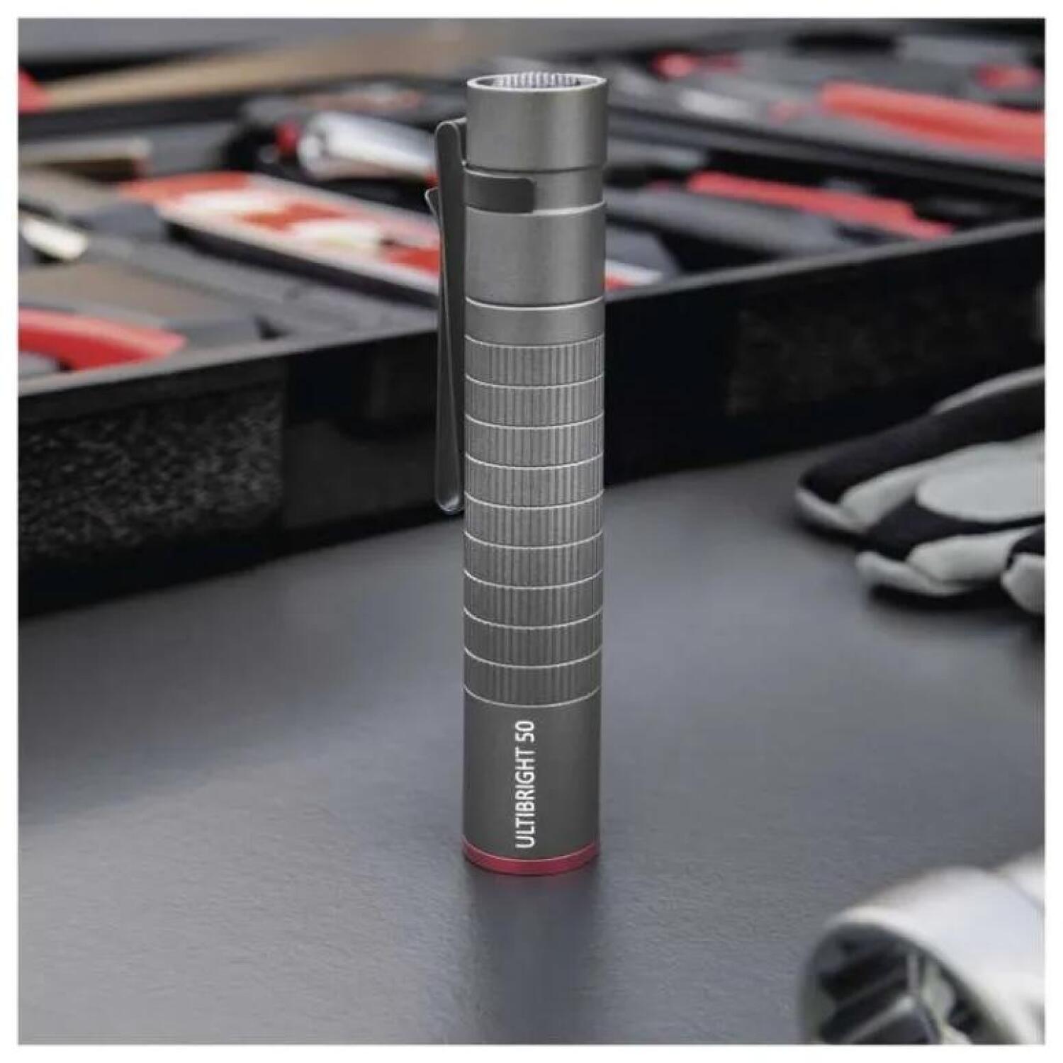 Emos CREE LED металлический фонарик P3150, 100 lm, 1x AAA, алюминий, IP65, 3 ч время работы, зажим, петля (P3150)