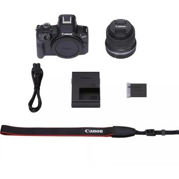 Canon беззеркальная камера EOS R50, 5811C013, 24.2 МП, ISO 100-51200, 2.95'', Wi-Fi, видеозапись, CMOS (5811C013)
