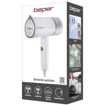 Beper Gludeklis P204FER210, 1200W, 100ml, vertikāls tvaiks, balta, birste pūku noņemšanai (P204FER210)