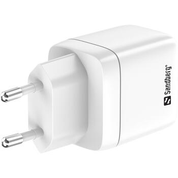 Sandberg Lādētājs 441-52, 35W, 1xUSB-C, 1xUSB, 100-240V, 5-20V, 1.75-3.4A, divām ierīcēm (441-52)