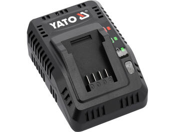 Yato akumulatora lādētājs YT-828498, 18V, 2.2A, Li-Ion, 200-240V, 50/60Hz, uzlādes indikators, IPX0, II klase (YT-828498)