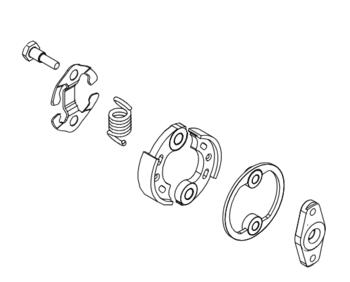 Комплект сцепления SRM-520ES/U, B510S, ECHO, P021047140 (P021047140)
