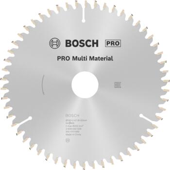 Ripzāģa disks 190x30mm Multi material, Rokas ripzāģiem PRO MULTI MATERIAL RIPZĀĢA ASMENS, 2608640509, BOSCH (2608640509)