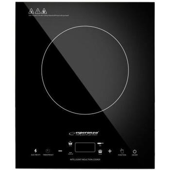 Esperanza Индукционная плита EKH009, 2000 W, 230 V, 50 Hz, 1 зона, температура 80-270 °C, сенсорное управление, таймер (EKH009)