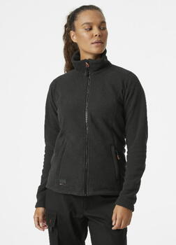 Helly Hansen Workwear Sieviešu flīsa jaka Oxford 72400_990-S, melna S, 100% poliesters, 159g/m², Polartec, YKK rāvējslēdzēji (72400_990-S)