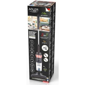 Adler пылесос AD 7049, 800 W, 6.5 м, 15000 Па, HEPA 11, безмешковый, черный, сухая уборка (AD 7049)