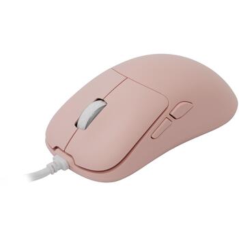 White Shark Vadu spēļu pele GRAPHENE-P, 6200 DPI, 6 pogas, 1.5 m, USB 2.0, rozā (GRAPHENE-P)
