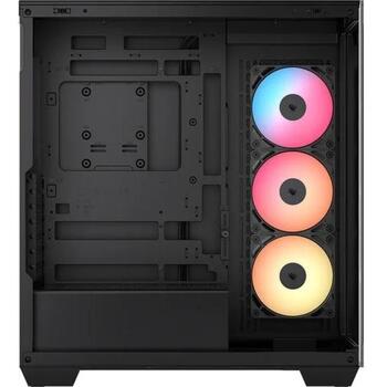 Corsair 3500X RS-R ARGB datora korpuss CC-9011322-WW, Midi tower, 3 ventilatori, ARGB, melns, tērauds/rūdīts stikls (CC-9011322-WW)