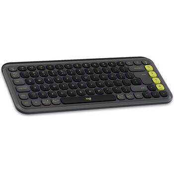 Logitech POP Icon Combo Klaviatūra + Pele 920-013140, 1000mAh, 36m akumulatora darbības laiks, Bluetooth, 10m bezvadu diapazons (920-013140)
