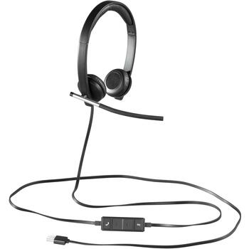 Logitech наушники 981-000519 50-10000 Гц, 2.1 м кабель, USB Type-A, шумоподавляющий микрофон, встроенное управление (981-000519)