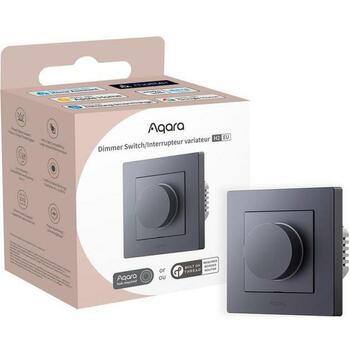Aqara умный выключатель света KD-R01D-G, 220-240VAC, 50/60Hz, Bluetooth/ZigBee, 86 × 86 × 55.45 мм, серый (KD-R01D-G)