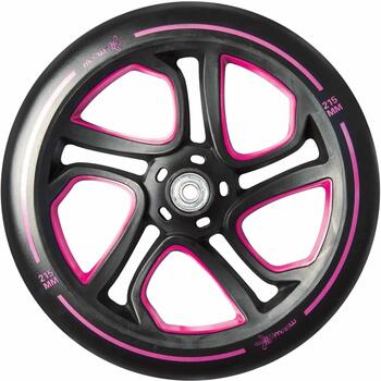 Muuwmi Aluminium Scooter PRO самокат AU 472, 215mm, 56x12cm, 100kg, ABEC 7, PU колеса, регулируемый руль, руль BMX, ручки TPR (AU 472)
