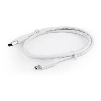 Gembird кабель USB 3.0 AM к Type-C 1 м белый, USB Type-C мужской, USB 3 AM мужской (CCP-USB3-AMCM-1M-W)