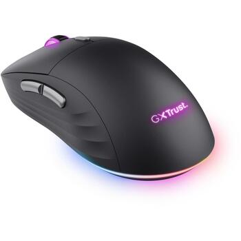 Trust USB оптическая мышь GXT 926 Redex II 25126, 10000 DPI, 6 кнопок, RGB подсветка, беспроводная, аккумулятор (25126)