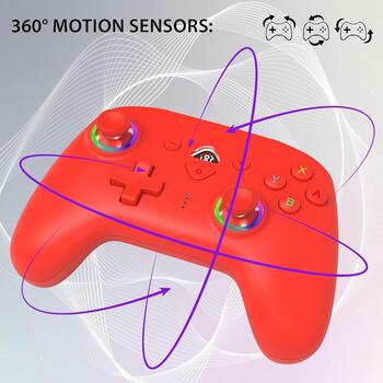 Subsonic bezvadu kontrolleris Switch SA5633-3, 9h, 10h, 6 asu žiroskops, 3 vibrācijas līmeņi, 2 programmējamas pogas (SA5633-3)