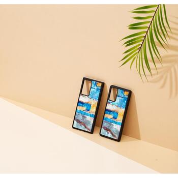 Ikins чехол для Samsung Galaxy Note 20 K4748J, голубой цвет, поликарбонат, задняя крышка, вырез под камеру, вырезы под порты (K4748J)