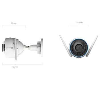 EZVIZ H3 CS-H3 5MPX уличная Wi-Fi камера, 2880x1620, 30m ночное видение, IP67, двусторонняя связь, MicroSD до 512GB (CS-H3)