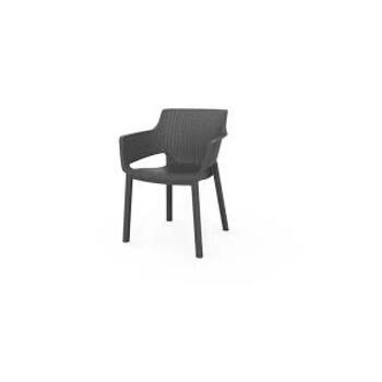 Keter Садовый стул Eva 29210109939, 57.7x62.5x79см, 3кг, пластик, штабелируемый, устойчивый к погоде (29210109939)