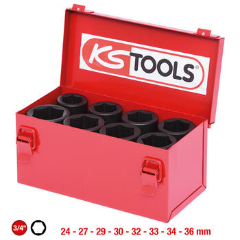 Sešstūra triecienmuciņu komplekts 3/4