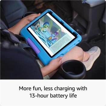 Amazon Fire HD 10 Kids планшет B0CXKWQP3H, 32 ГБ, 10,1 дюйма, 3 ГБ, 13 ч, синий, родительский контроль, USB-C (B0CXKWQP3H)