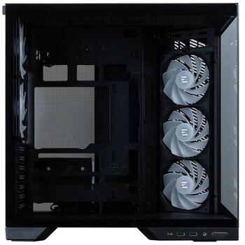 Zalman D50 BLACK, Midi Tower datora korpuss, ATX, 3x120mm ventilatori, melns, panorāmas stikls, USB-C (D50 BLACK)