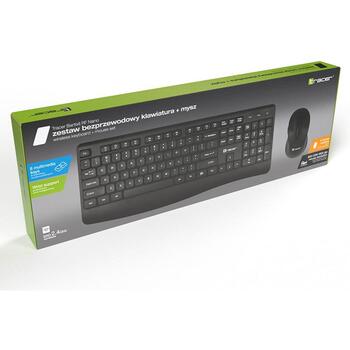 Tracer Клавиатура и мышь Bartix II RF Nano TRAKLA47399, 2,4 GHz, 104 клавиши, 12 мультимедийных клавиш, 800-1600 dpi, беспроводные (TRAKLA47399)