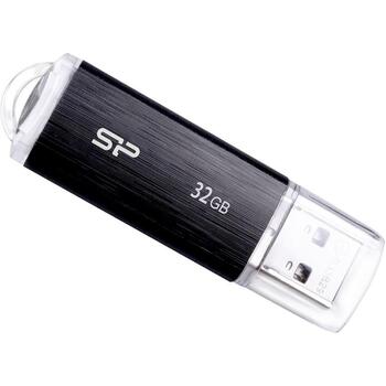 Silicon Power Ultima U02 USB флеш-накопитель 32 ГБ, SP032GBUF2U02V1K, 32 ГБ, USB Type-A, 2.0, черный, 1 шт (SP032GBUF2U02V1K)