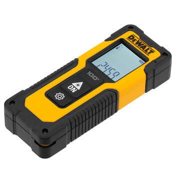 Dewalt DWHT77100-XJ лазерный дальномер, 30м, 100фут, Class II, IP54, 2 x AAA, +/- 3°, 1 мин, компактный (DWHT77100-XJ)
