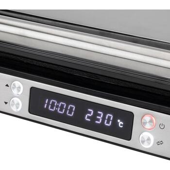 Jata Гриль JEGR1529, 2000 W, 33.5 см, 33.2 см, 11.3 см, нержавеющая сталь, антипригарное покрытие, электронное управление, таймер (JEGR1529)
