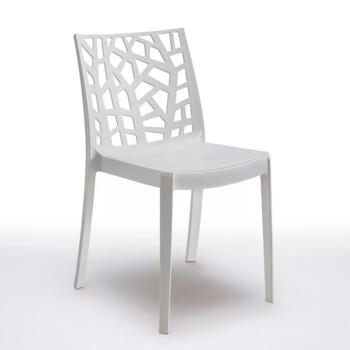 Bica Садовый стул Matrix 16352, 47x55x82см, 46см, 110кг, полипропилен, штабелируемый, белый (16352)