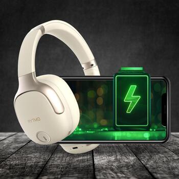 Manta Беспроводные наушники HDP1001CR, 600mAh, 50ч, Bluetooth 5.3, 4 микрофона, USB-C, жесткий чехол (HDP1001CR)